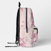 Sac À Dos Imprimé Monogramme Rose de Cerisier (Gauche)