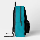 Sac À Dos Imprimé Monogramme sarcelle noir (Gauche)