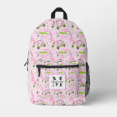 Sac À Dos Imprimé Monogramme Swing Pink Golfeuse Sensibilisation au  (Recto)