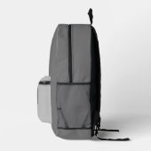 Sac À Dos Imprimé Monogramme Tête d'éléphant Gris (Droite)