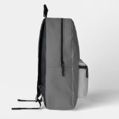 Sac À Dos Imprimé Monogramme Tête d'éléphant Gris (Gauche)