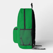 Sac À Dos Imprimé Monogramme vert simple (Droite)