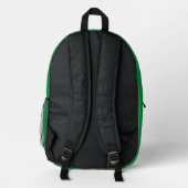 Sac À Dos Imprimé Monogramme vert simple (Verso)