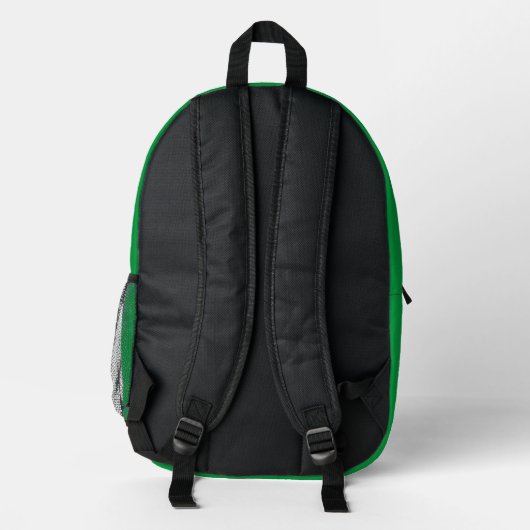 Sac À Dos Imprimé Monogramme vert simple (Verso)