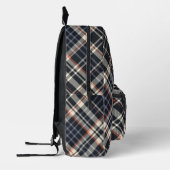 Sac À Dos Imprimé Monogrammes plaqués modernes à contrôle foncé (Gauche)