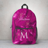 Sac À Dos Imprimé Monographie de bulle de parties scintillant en fau