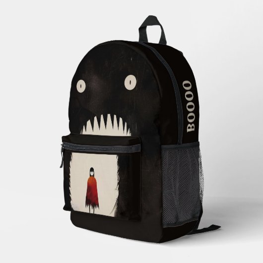 Sac À Dos Imprimé Monster et le petit chaperon rouge (Coin arrière droit)