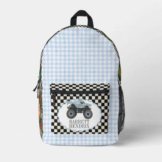 Sac À Dos Imprimé Monster Truck Back Pack - Back to School Gear (Recto)