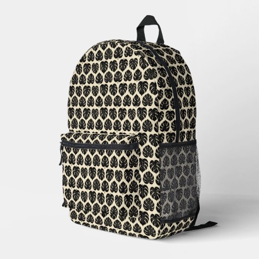 Sac À Dos Imprimé Monstera de Foliage (Coin arrière droit)