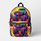 Sac À Dos Imprimé Monstres (Recto)