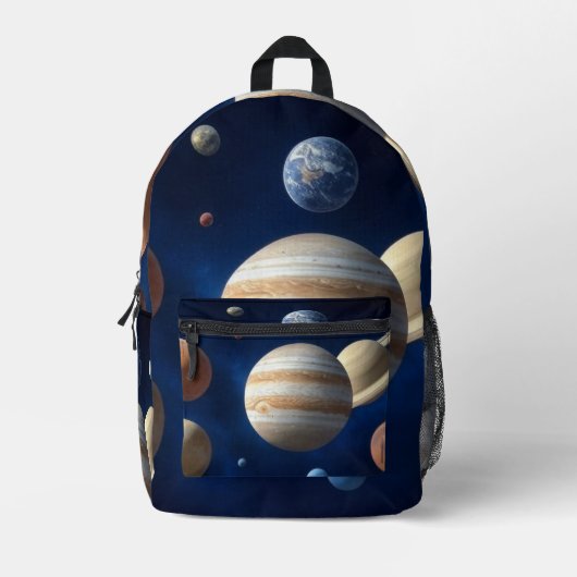 Sac À Dos Imprimé Montage d'un système solaire (Recto)