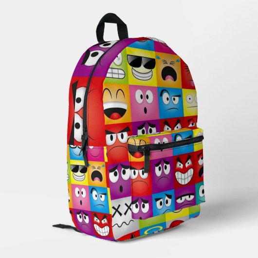 Sac À Dos Imprimé Moods and Emoticons (Coin arrière gauche)