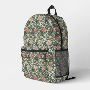 Sac À Dos Imprimé Morris Cray Vintage Blossom Design Floral Vert