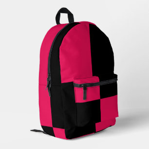 Sac À Dos Imprimé Motif à carreaux rose et noir