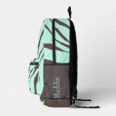 Sac À Dos Imprimé Motif à la pointe verte Zebra Stripes (Droite)
