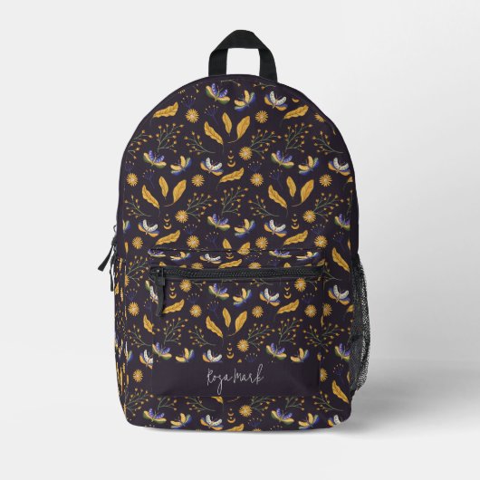 Sac à dos imprimé Motif à papillon de papillon flo (Recto)