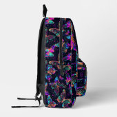 Sac À Dos Imprimé Motif à papillon néon carrelé (Gauche)