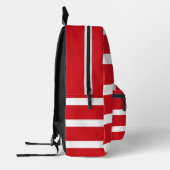 Sac À Dos Imprimé Motif à rayures rouges et blanches (Gauche)