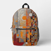 Sac À Dos Imprimé Motif Abstrait (Recto)