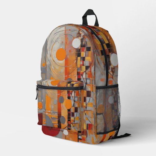 Sac À Dos Imprimé Motif Abstrait (Coin arrière droit)