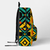 Sac À Dos Imprimé Motif Abstrait africain dynamique (Gauche)