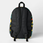 Sac À Dos Imprimé Motif Abstrait africain dynamique (Verso)