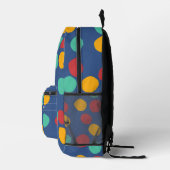 Sac À Dos Imprimé Motif Abstrait bleu moderne (Droite)