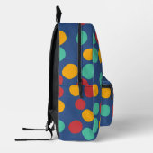 Sac À Dos Imprimé Motif Abstrait bleu moderne (Gauche)