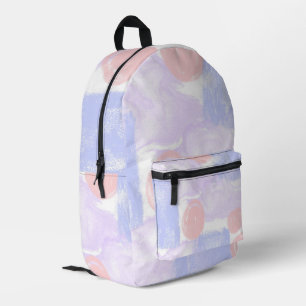 Sac À Dos Imprimé Motif Abstrait bleu rose pourpre