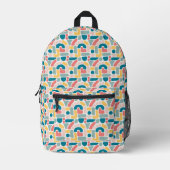 Sac À Dos Imprimé Motif Abstrait coloré (Recto)