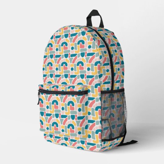 Sac À Dos Imprimé Motif Abstrait coloré (Coin arrière droit)