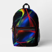 Sac à dos imprimé Motif Abstrait couleur (Recto)