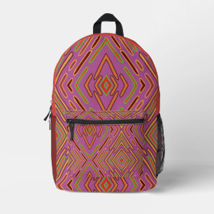 Sac À Dos Imprimé Motif abstrait de circuits futuristes