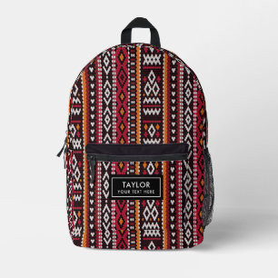 Sac À Dos Imprimé Motif Africain Coloré avec des Nuances