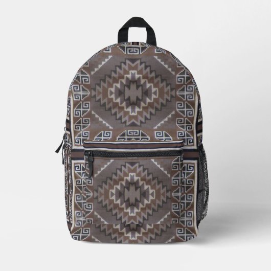 Sac à dos imprimé Motif amérindien (Recto)