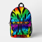Sac À Dos Imprimé Motif arc-en-ciel foncé Abstrait (Recto)