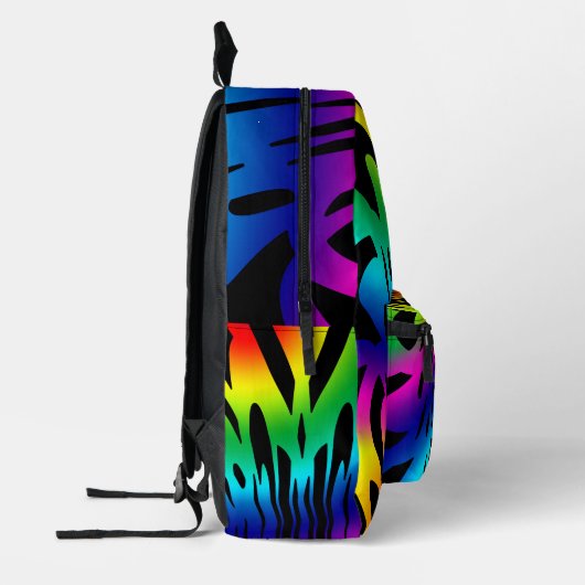 Sac À Dos Imprimé Motif arc-en-ciel foncé Abstrait (Gauche)