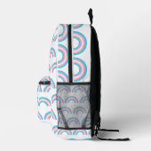 Sac À Dos Imprimé Motif arc-en-ciel transgenre (Droite)
