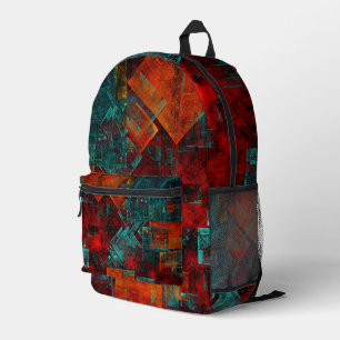 Sac À Dos Imprimé Motif artistique coloré moderne abstrait