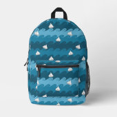 Sac À Dos Imprimé Motif Bateaux en papier (Recto)