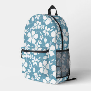 SAC À DOS IMPRIMÉ MOTIF BLUE HAWAI EN BLEU ARDOISE