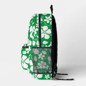 SAC À DOS IMPRIMÉ MOTIF BLUE HAWAÏ EN VERT (Droite)