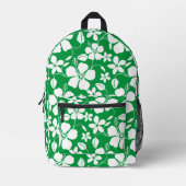 SAC À DOS IMPRIMÉ MOTIF BLUE HAWAÏ EN VERT (Recto)