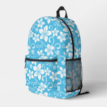 MOTIF BLUE HAWAII EN BLEU