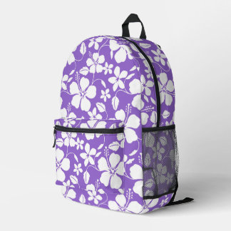 SAC À DOS IMPRIMÉ MOTIF BLUE HAWAII EN LILA CLAIR