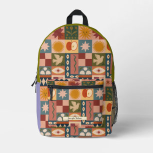 Sac À Dos Imprimé Motif Boho Sun & Moon