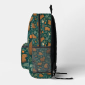 Sac À Dos Imprimé Motif botanique de capybara mignon (Droite)