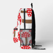 Sac À Dos Imprimé Motif botanique mignon du champignon rouge (Droite)