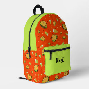 Sac À Dos Imprimé Motif Burgers