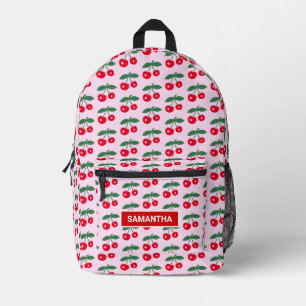Sac À Dos Imprimé Motif Cerise Personnalisé